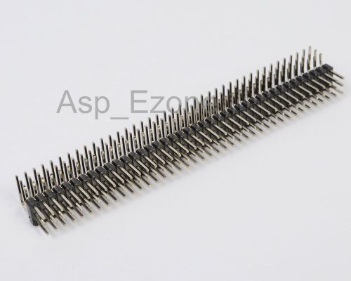 2pcs 2.54mm 3x40P Male Pins Three Row Right Angle Pin Header