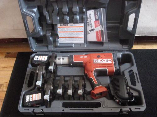 Ridgid Propress RP330 Hydraulic Battery Operated Crimper 18v Li-Ion &amp; 6 JAWS #2