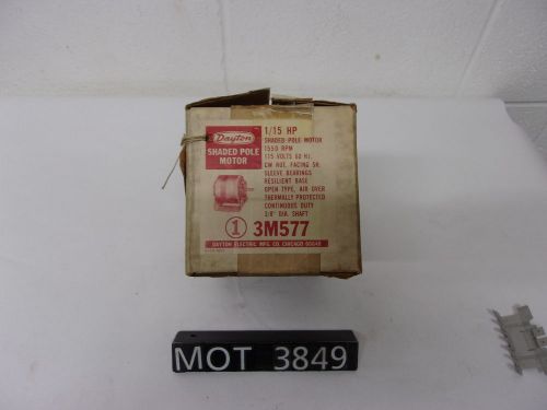 New dayton .070 hp 3m577 single phase shaded pole motor (mot3849) for sale