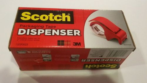 NIB 3M Scotch tape Handheld 2&#034; Packaging Tape Dispenser - DP300 RD..