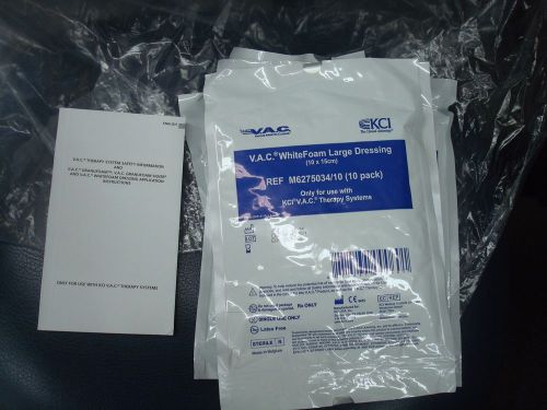 V.A.C.® WHITE FOAM DRESSING LARGE    REF:M6275034/~LOT OF 6