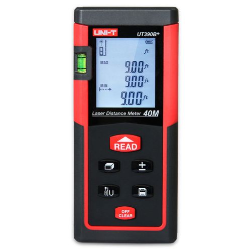 UNI-T 40m/131ft Digital Laser Distance Meter Range Finder Area Volume Measurer