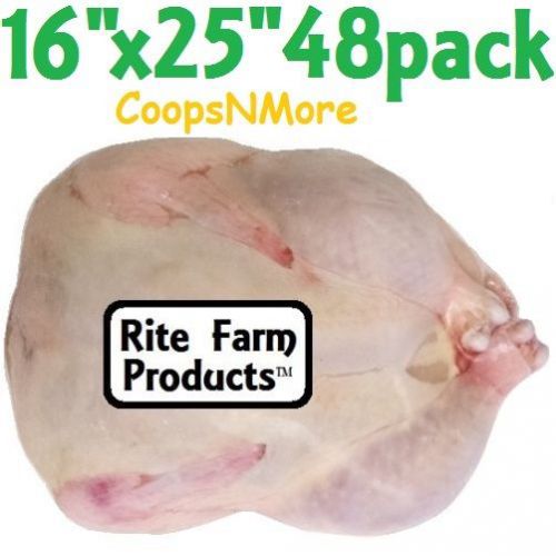 48 PK OF 16&#034;x25&#034; TURKEY SHRINK BAGS POULTRY FOOD PROCESSING SAVER HEAT FREEZER