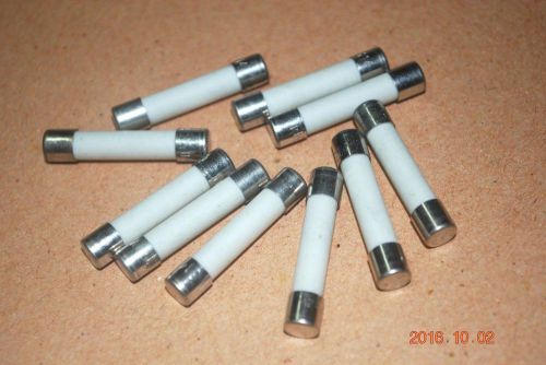 CERAMIC FUSE 25A. 125V 6mm x 31mm SLOW BLOW 10 PCS