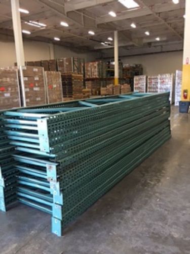 Teardrop Pallet Racking Uprights 192&#034; x 40&#034; (28), incl. 99&#034; x 3,800 lb beam (72)