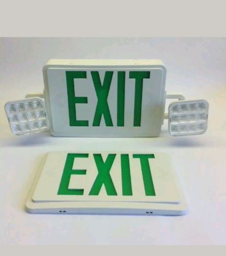 LED Exit Emergency Light Combo Sunco