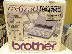 Vintage Brother Correctronic GX-6750 Daisy Wheel Electronic Typewriter in Box