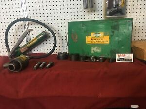 Greenlee Hydraulic Knockout Punch Driver Set 1/2 - 2&#034; EMT 7646-M2 767A Pump