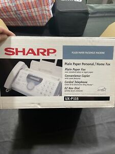 NEW OPEN BOX Sharp UX-P115 Plain Paper Personal / Home Fax Machine Copier Phone