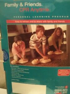 American Heart Association learn and live CPR program manikin dvd latex free