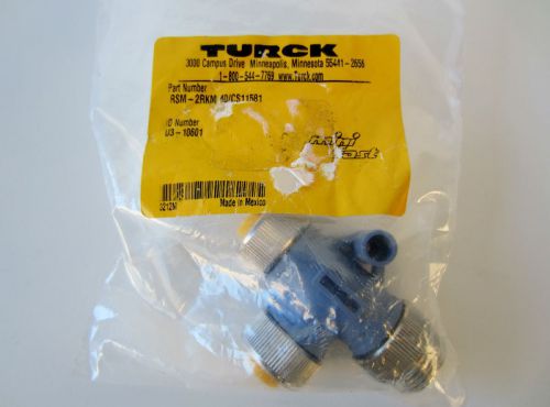 New turck rsm-2rkm 40/cs11581 mini tee 2/female 1/male for sale