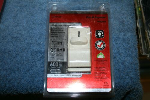 Pass&amp;Seymour LS603PLAV  Slide Dimmer/switch  3 Way 600 Watt ,LIGHT ALMOND