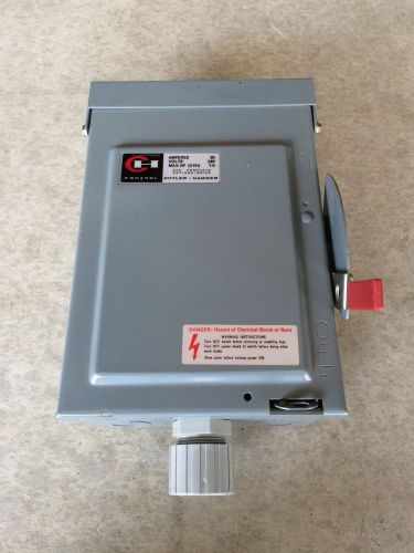 Cutler hammer electrical disconnect / model dg321nrb for sale