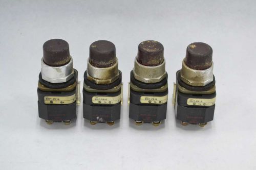 LOT 4 ALLEN BRADLEY ASSORTED 800T-PB16 800T-PT16 RED PUSHBUTTON MODULE B354724