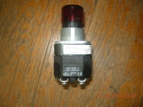 Allen Bradley red push button 800t-pb16r 120v 50/60hz