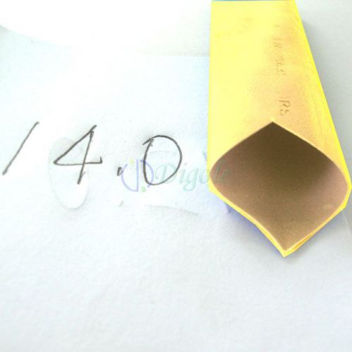 Heat shrink tubing tube diameter 14mm 9/16&#034; x 2m/6ft @yellow for sale