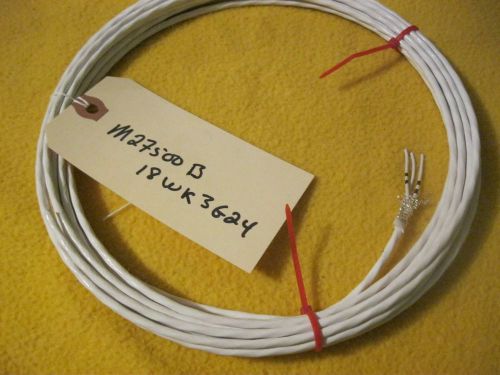 25 FEET -18 AWG / 3 WIRE / SILVER SHIELDED TEFLON TWISTED