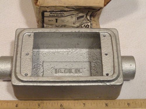 Appleton fsc-1-50 cast device box 1/2&#034; single gang malleable iron unilet conduit for sale