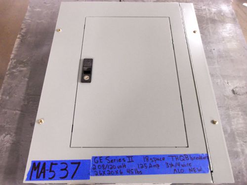 New ge 225  breaker panel panelboard 125 amp 208v 240v 120v 3 phase volt 150 mlo for sale