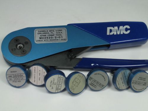 DANIELS DMC AFM8 CRIMPER ( 7 ) CRIMPING POSITIONER AIRCRAFT ELECTRICAL TOOL