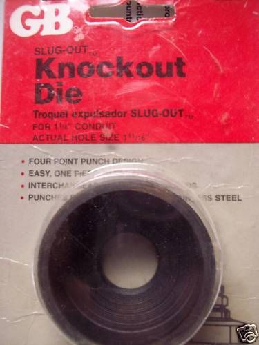 GB Slug-Out Knockout Die KD1500B 1 1/2&#034;  Greenlee