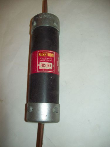 Fusetron frs 125 fuse dual element 600 volt new class k9 bussman mfg. for sale