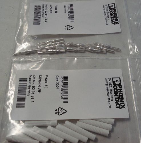 Phoenix contact mps-mt test plug &amp; mps-ih wh sleeve  (set of 10) for sale