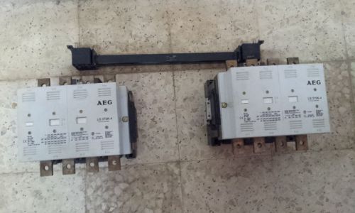 AEG CONTACTOR 375KW 1000A 4 POLE 415VAC, 230VAC COIL LS 375K-4 LOT OF 2