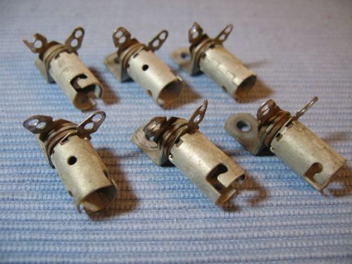 SIX PANEL INDICATOR LAMP HOLDERS FOR SINGLE BAYONET LAMPS, W/O LAMPS, USED