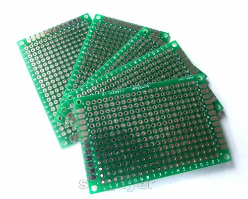 5pcs 4x6 cm prototype double-side pcb 4*6 panel universal board for sale