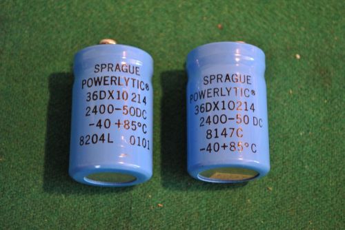 Sprague powerlytic capacitor * 36dx10214 * 2400 * 50v dc *  for sale