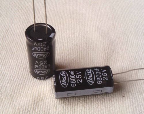 10PCS 6800uF 25V  Electrolytic Capacitor 18x36 Radial