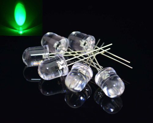 10pcs green 10mm 18000mcd led lamp ultra bright leds light diy for sale