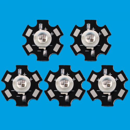 10 pcs 3w infrared ir 850nm high power led bead emitter tri-chips with star base for sale