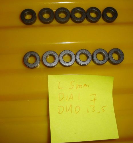 12pcs 13.5mm 7mm EMI ferrite toroid cores 5mm height