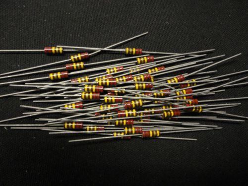 NOS 50PCS 220K-1/2W-5% RCR20G224JS 1/2WATT CARBON COMP. RESISTOR