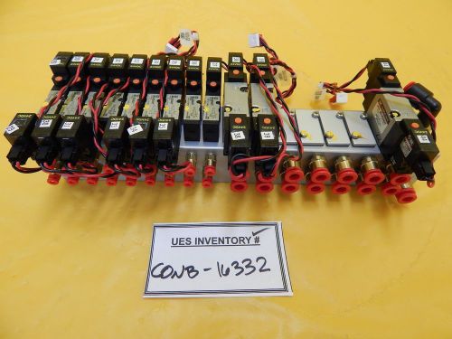 Smc 0190-20148 16-port pneumatic manifold amat used working for sale