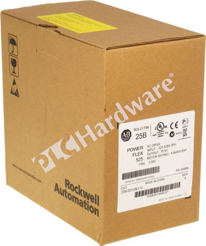 New sealed allen-bradley 25b-d010n114 /a 2014 powerflex 525 ac drive 10.5a/5.0hp for sale