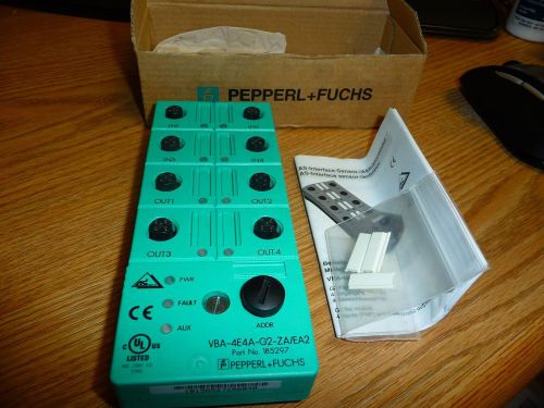 PEPPERL+FUCHS VBA-4E4A-G2-ZA/EA2 AS-INTERFACE SENSOR I/O MODULE NEW IN BOX