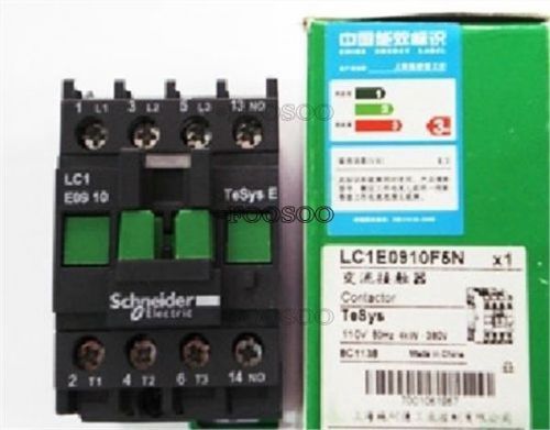 NEW SCHNEIDER TELEMECANIQUE CONTACTOR LC1E0910F5N 110VAC