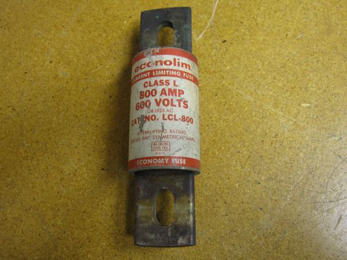 Econolim LCL-800 Fuse Class L 800Amp 600VAC USED