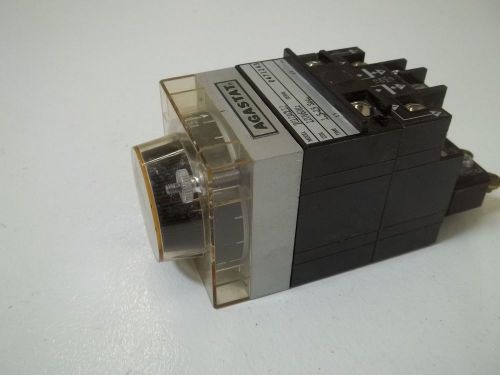 AGASTAT 7012ACLI2 TIMING RELAY 1.5-15SEC. 120V *USED*