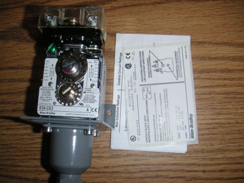 ALLEN BRADLEY PRESSURE CONTROL SWITCH