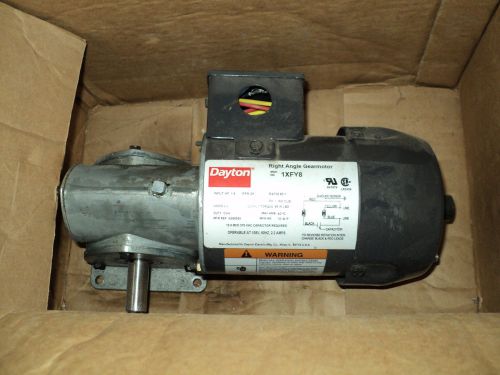 DAYTON GEARMOTOR ,  29 RPM, Torque 85, 115V, TEFC , RIGHT ANGLE