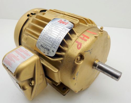 Baldor em3581t 1hp 1800rpm 143t tefc 230/460v super-efficient industrial motor for sale