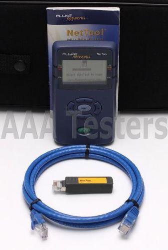 Fluke networks nettool 10/100 network connectivity tester w/ pro inline reporter for sale