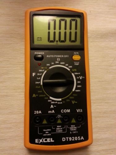 DT9205A Multimeter DC AC Capacitance, Continuity &amp; more