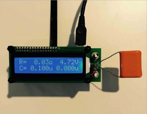 Auto range esr01 lcr resistance inductance capacitance esr meter usb power for sale