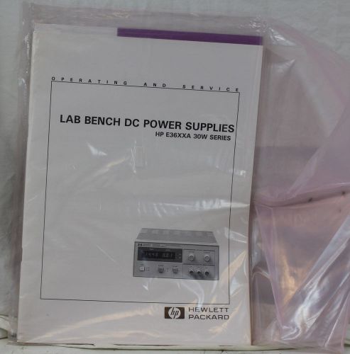 HP E36XXA DC Power Supply 30W Series Operating &amp; Service Manual Agilent