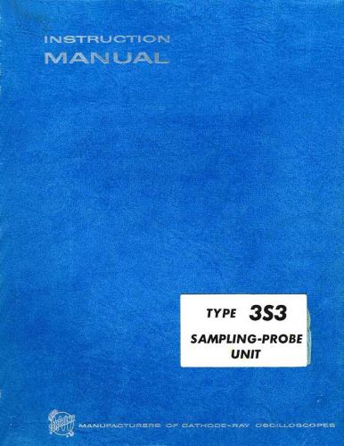 TEKTRONIX MANUAL - 3S3 SAMPLING PROBE UNIT